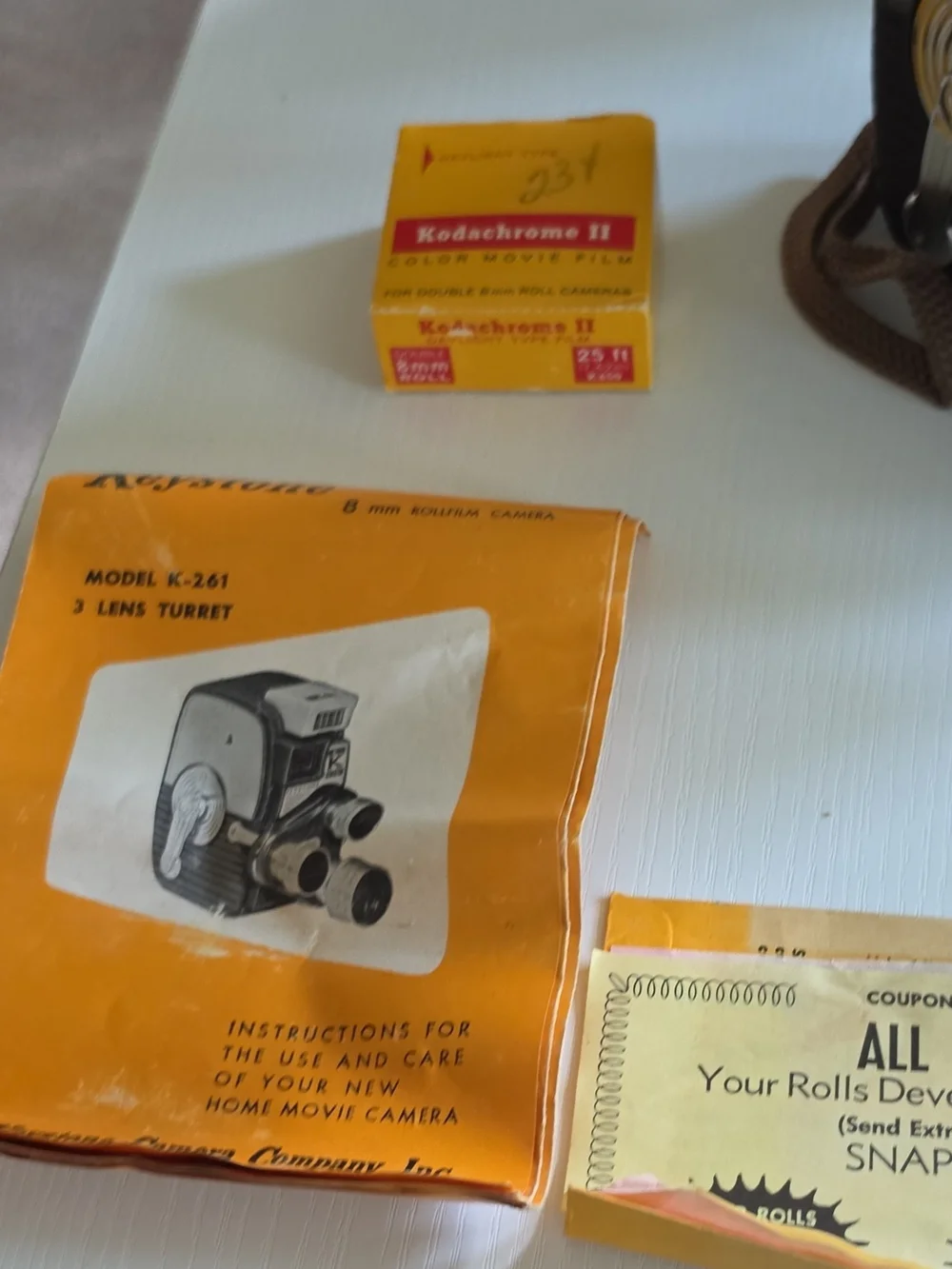 Keystone K-261 Non-Reflex Standard 8mm Movie Camera Not Tested